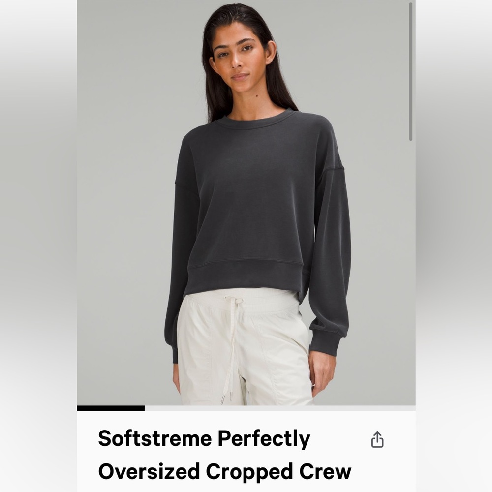 Lululemon perfectly oversized crew cropped
